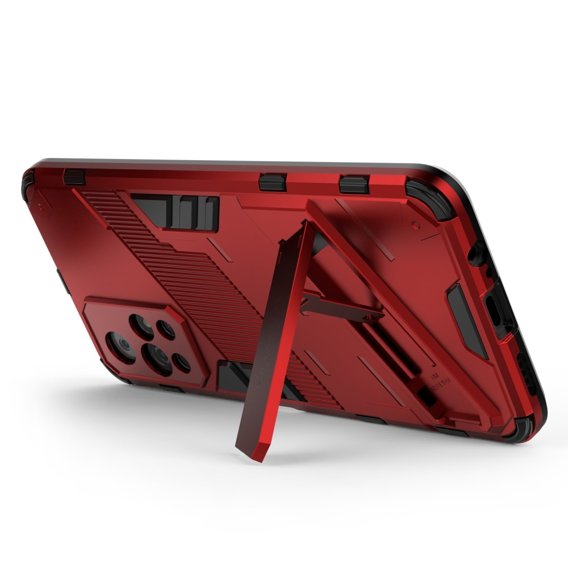 Чохол для Xiaomi Poco M4 Pro 5G / Note 11S 5G, Military kickstand, червоний