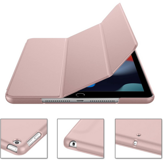 Чохол для iPad 7/8/9 10.2 2019/2020/2021, Smartcase, рожевий rose gold