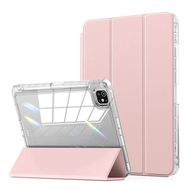 Чохол для iPad Pro 11" 2024 (5 gen.), Smartcase Hybrid, з місцем для стилуса, рожевий