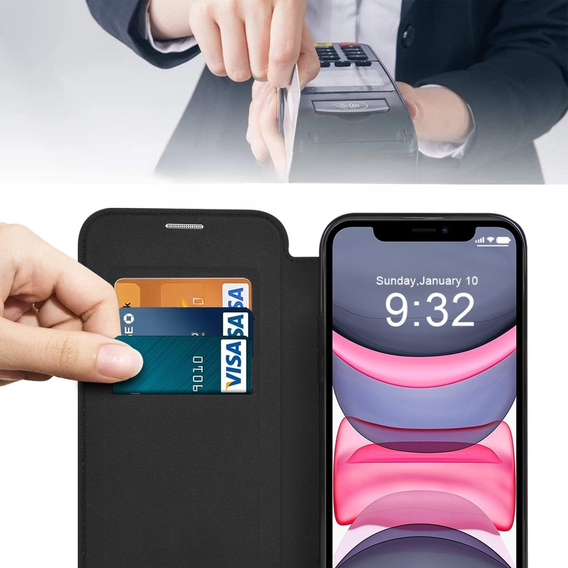 Чохол для iPhone 11 гаманець FlipMag Secure з кришкою RFID, для MagSafe, чорний