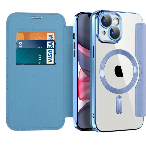 Чохол для iPhone 14 гаманець FlipMag Secure з кришкою RFID, для MagSafe, м'яти