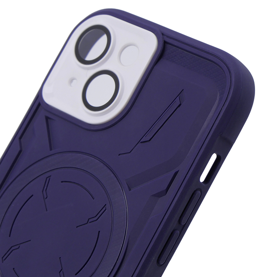 Чохол для iPhone 15, ERBORD Armor Mag, фіолетовий