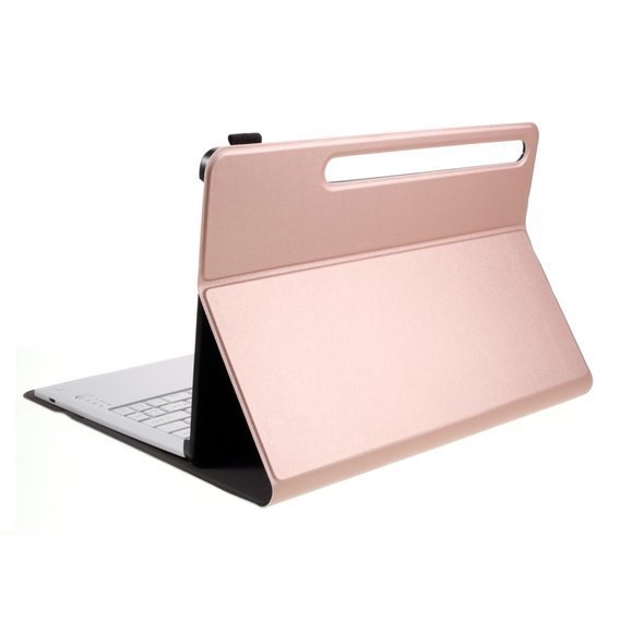Чохол + клавіатура Samsung Galaxy Tab S7 Plus / S7 FE, рожевий rose gold