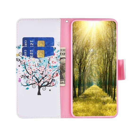 Чохол-книжка для Realme C53 4G, Wallet, colorful tree, білий