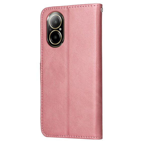 Чохол-книжка для Realme C67, Leather Wallet, рожевий rose gold