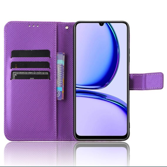 Чохол-книжка для Realme Note 50, Wallet Smart Magnet, фіолетовий