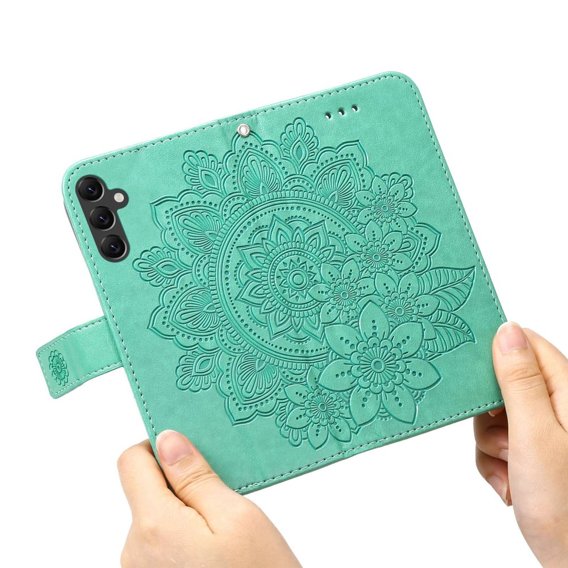 Чохол-книжка для Samsung Galaxy A14 4G/5G, Mandala Flower, зелений