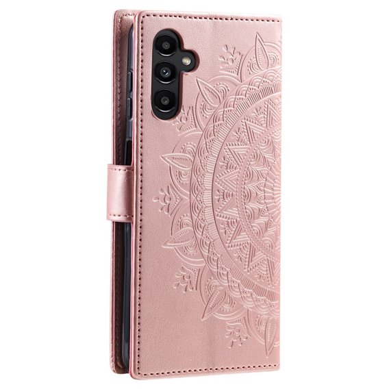 Чохол-книжка для Samsung Galaxy A34 5G, Mandala, рожевий rose gold