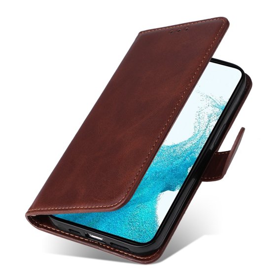 Чохол-книжка для Samsung Galaxy A54 5G, Leather Wallet, коричневий