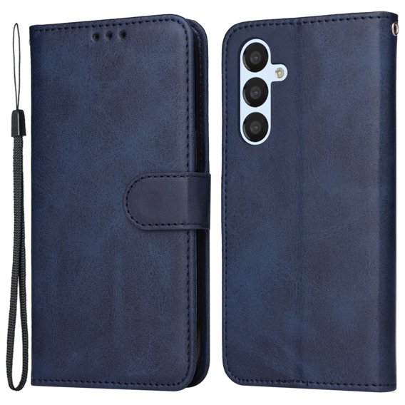 Чохол-книжка для Samsung Galaxy A54 5G, Leather Wallet, темно-синій