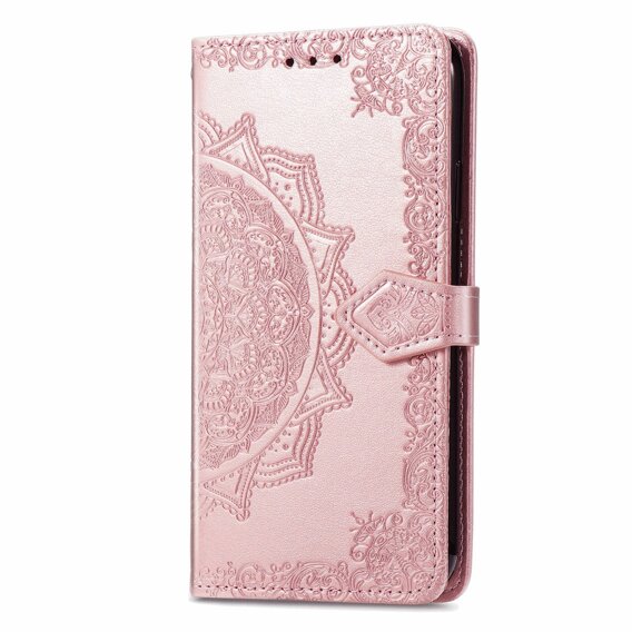 Чохол-книжка для Samsung Galaxy M35, Mandala, рожевий rose gold