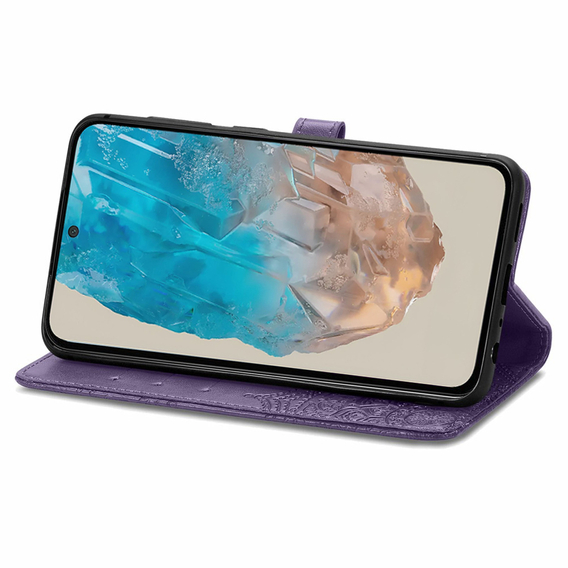 Чохол-книжка для Samsung Galaxy M35, Mandala, фіолетовий