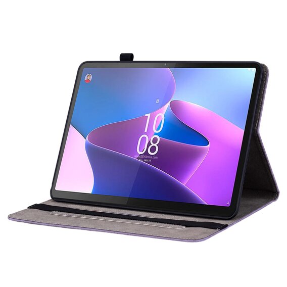 Чохол-накладка для Lenovo Tab P12, flower, фіолетовий