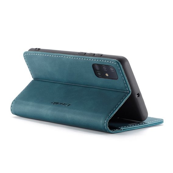 Чохол-сумка для Samsung Galaxy A71, Leather Wallet Case, зелений