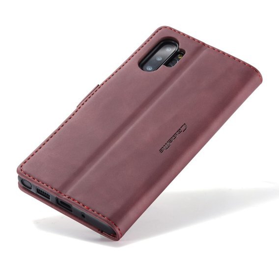 Чохол-сумка для Samsung Galaxy Note 10 Plus/5G, Leather Wallet Case, червоний