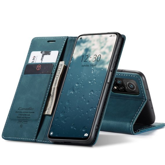 Чохол-сумка для Xiaomi Mi 10T 5G / Mi 10T Pro 5G, Leather Wallet Case, зелений