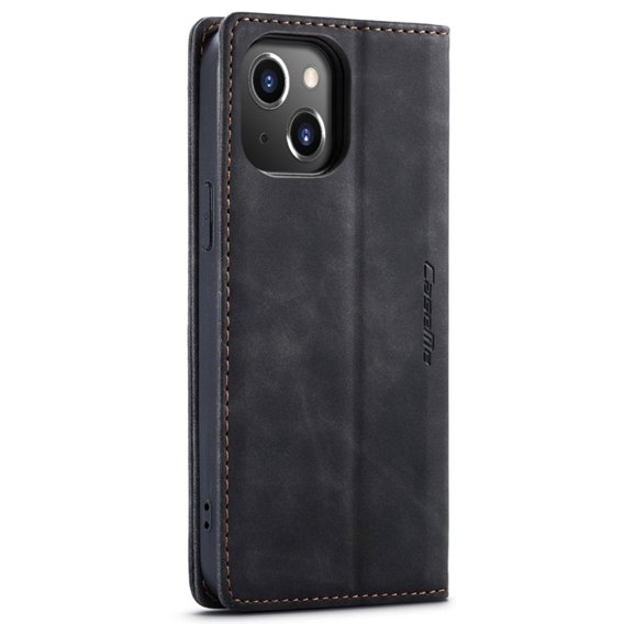 Чохол-сумка для iPhone 14 Plus, Leather Wallet Case, чорний