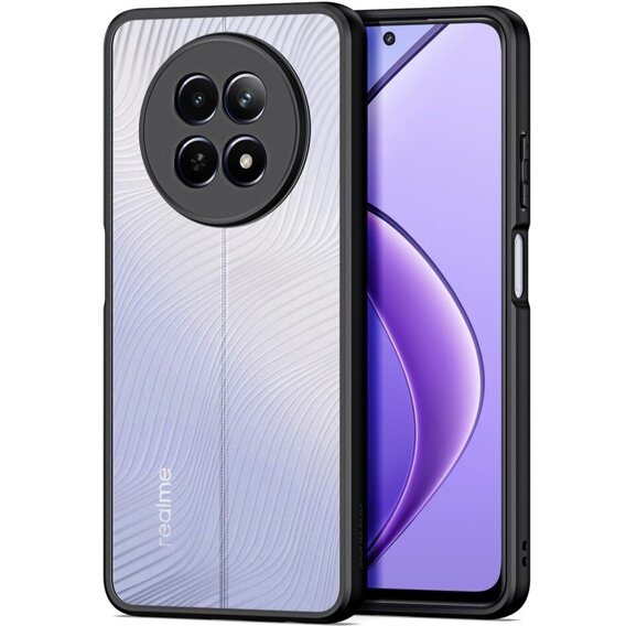 Чохол DuxDucis для Realme 12, Aimo case, прозорий / чорний