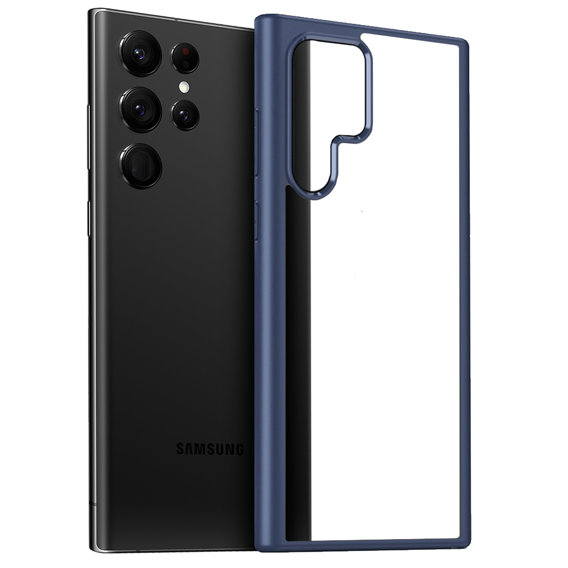 Чохол IPAKY для Samsung Galaxy S22 Ultra 5G, Thin Light Skin, Blue