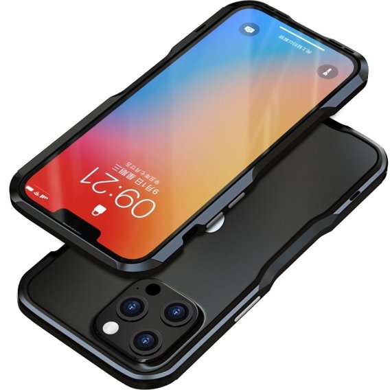 Чохол LUPHIE для iPhone 13 Pro Max, Armor Bumper, чорний