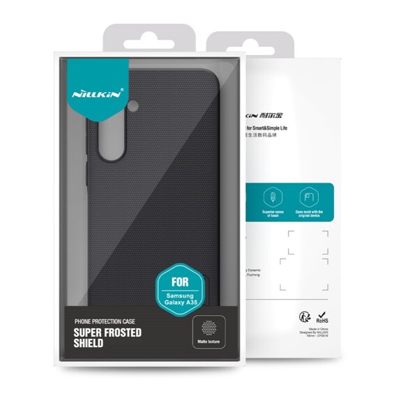 Чохол NILLKIN для Samsung Galaxy A35 5G, Super Frosted Shield Case, чорний