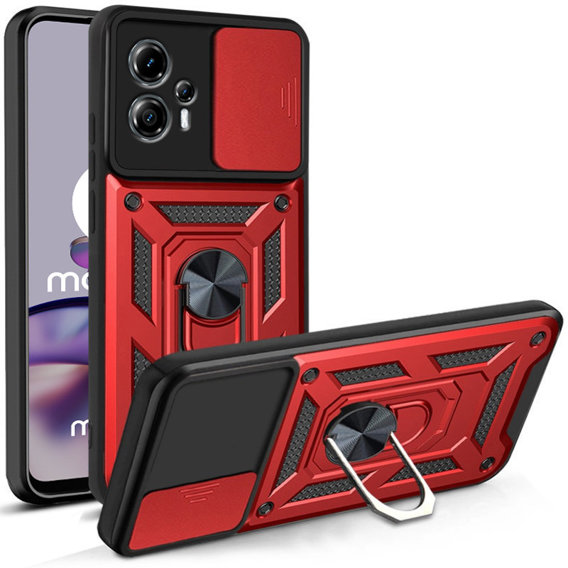 Чохол NOX Camera Slide Motorola Moto G13 / G23, CamShield Slide, червоний