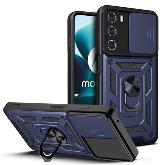 Чохол NOX Camera Slide Motorola Moto G200 5G, CamShield Slide,синій