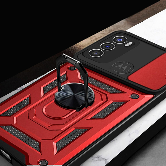 Чохол NOX Camera Slide Motorola Moto G60, CamShield Slide, червоний