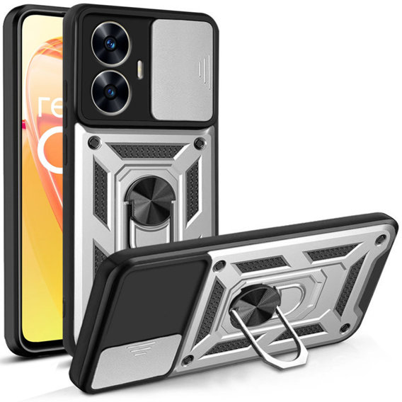 Чохол NOX Camera Slide Realme C55, CamShield Slide, срібло