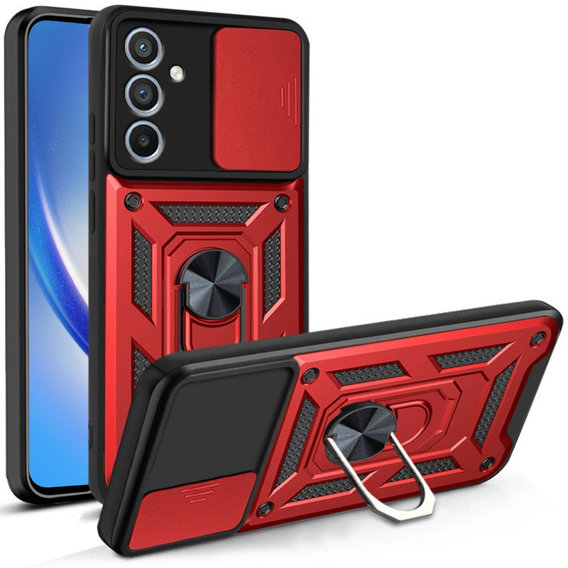 Чохол NOX Camera Slide Samsung Galaxy A34 5G, CamShield Slide, червоний