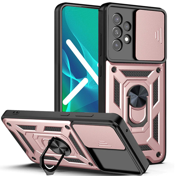 Чохол NOX Camera Slide Samsung Galaxy A53 5G, CamShield Slide, рожевий rose gold