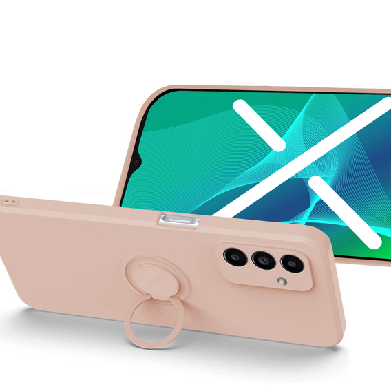 Чохол Smooth KickStand Ring до Samsung Galaxy A04S / A13 5G, Light Pink