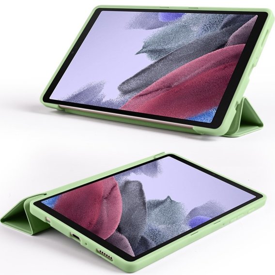 Чохол Tri-Fold Leather Case для Samsung Galaxy Tab A7 Lite, Tri-fold Leather Case, Green
