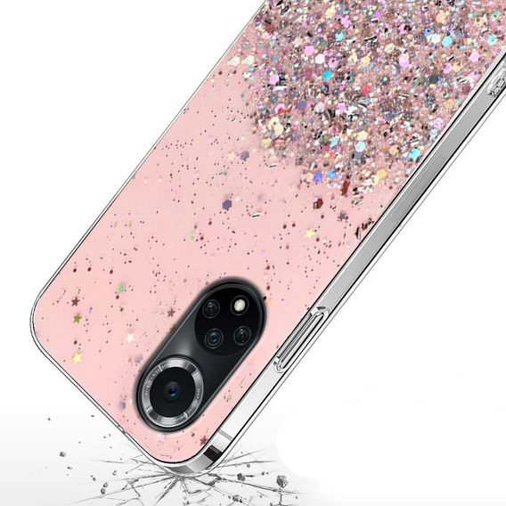 Чoхол до Huawei Nova 9, Glittery, рожевий