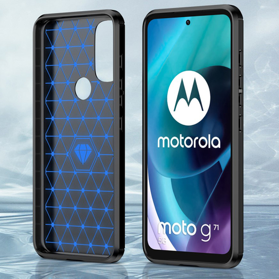 Чoхол до Motorola Moto G71 5G, Carbon, чорний