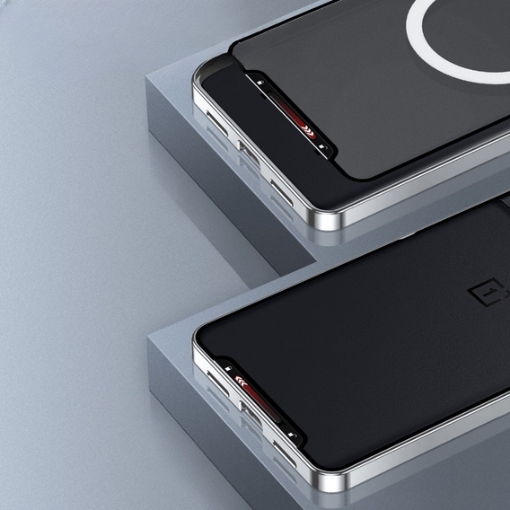 Чoхол до OnePlus 11 5G, CamShield MagSafe, прозорий / сріблястий