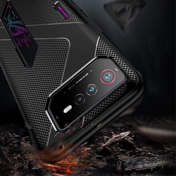 Чoхол до ROG Phone 6 5G, Carbon Gel, чорний