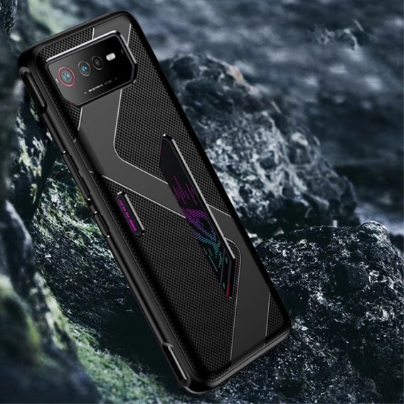 Чoхол до ROG Phone 6 5G, Carbon Gel, чорний