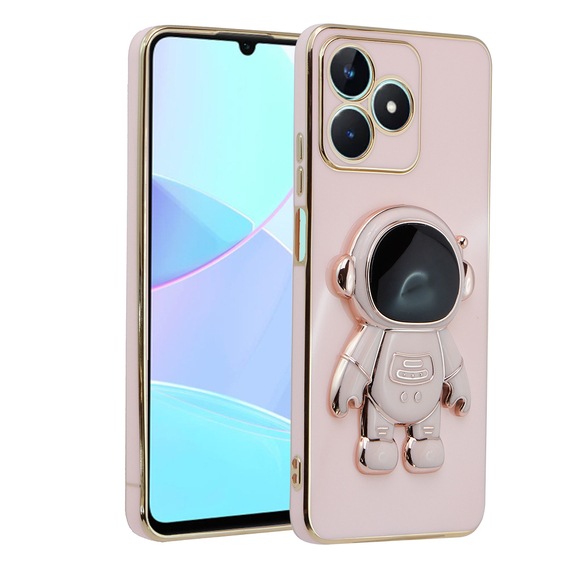 Чoхол до Realme C51, Astronaut, рожевий