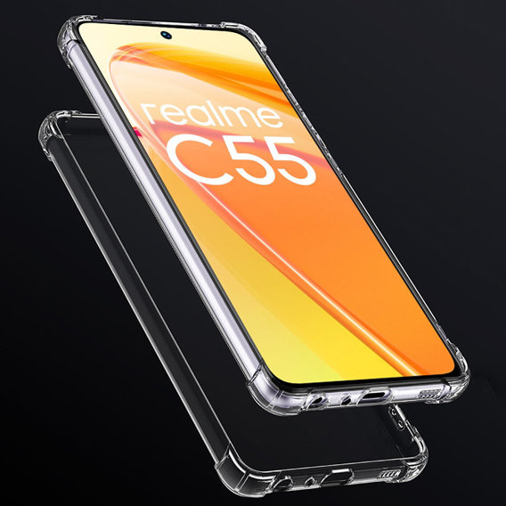 Чoхол до Realme C55, Dropproof, прозорий