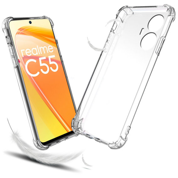 Чoхол до Realme C55, Dropproof, прозорий