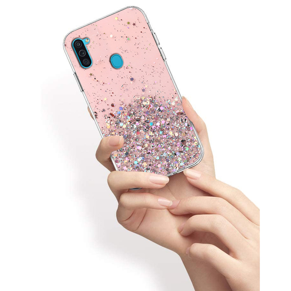 Чoхол до Samsung Galaxy A11 / M11, Glittery, рожевий