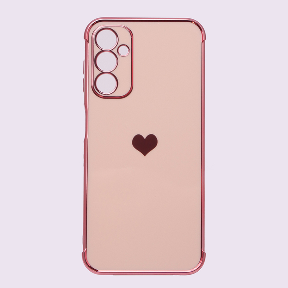 Чoхол до Samsung Galaxy A14 4G/5G, Electro heart, рожевий rose gold