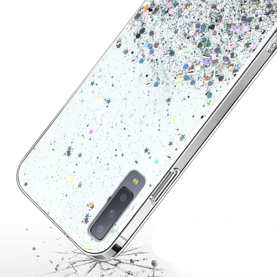 Чoхол до Samsung Galaxy A7 2018, Glittery, прозорий