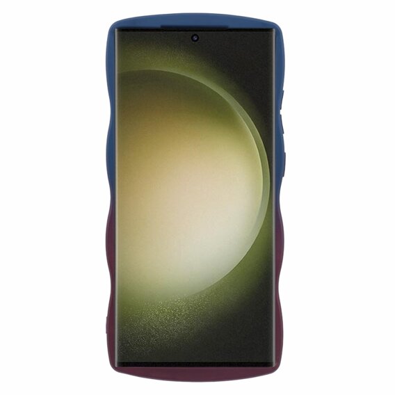 Чoхол до Samsung Galaxy S24 Ultra, Wavy Case, рожевий/блакитний