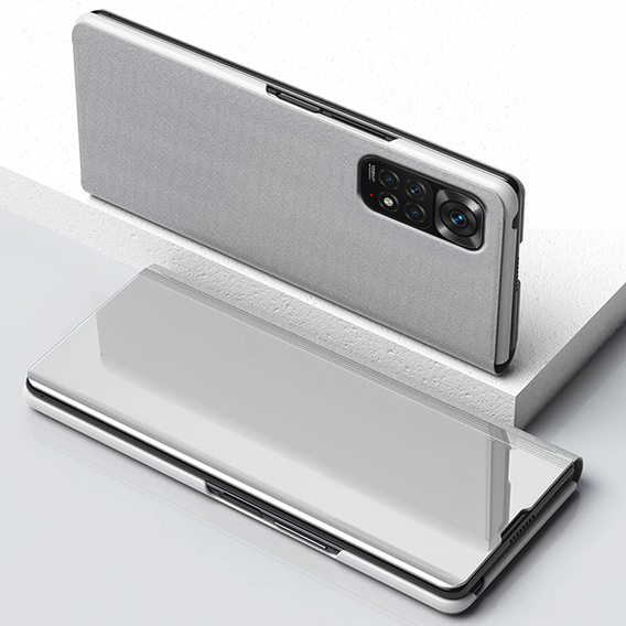 Чoхол до Xiaomi Redmi Note 11 / 11S, Clear View, сріблястий