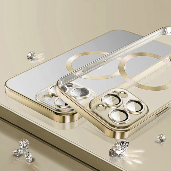 Чoхол до iPhone 13 Pro, MagSafe Hybrid, золотий