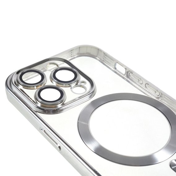 Чoхол до iPhone 13 Pro, MagSafe Hybrid, сріблястий