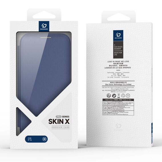 Чoхол Dux Ducis до iPhone 16, Skin X Pro, MagSafe, темно-синій