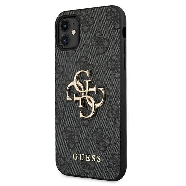 Чoхол GUESS до iPhone 11, 4G Big Metal Logo, сірий